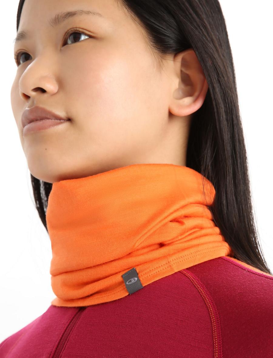 Echarpes Icebreaker Unisex Merino Flexi Chute Femme Orange | FR 1454KORI